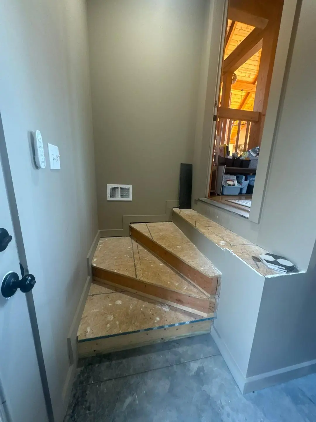 Repaired hardwood boards blended into an existing floor
